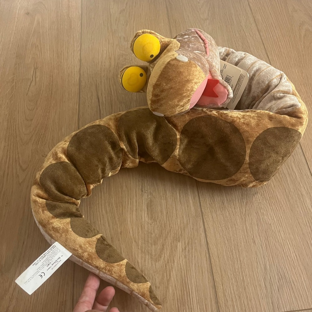 Disney Store Kaa 43" Plush Snake Jungle Book NWT Large Stuffed Animal